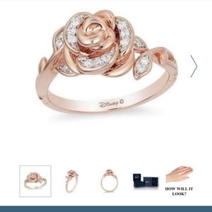 10k Rose Gold Zales Disney size 7